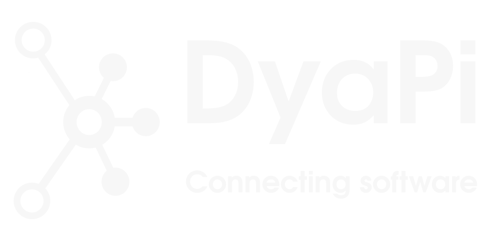 White DyaPi logo